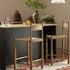 Tama Counter Stool, Woven Seagrass | Natural Oak Frame - daals