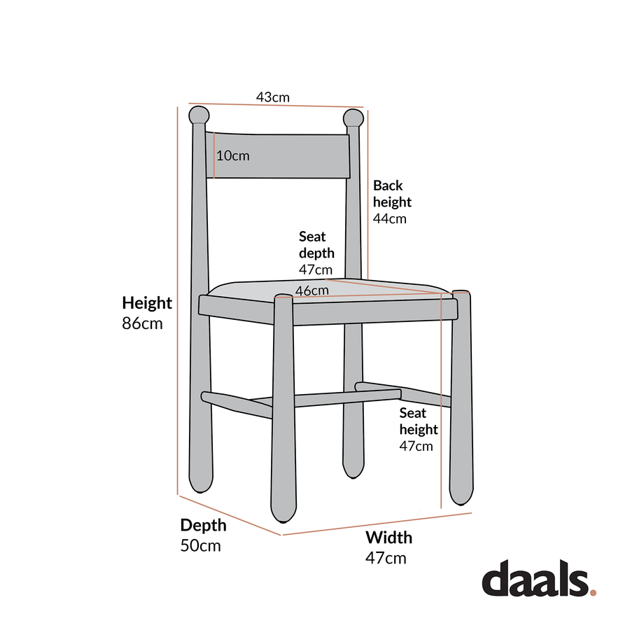 Tama Dining Chair, Light Taupe Boucle | Natural Oak Frame