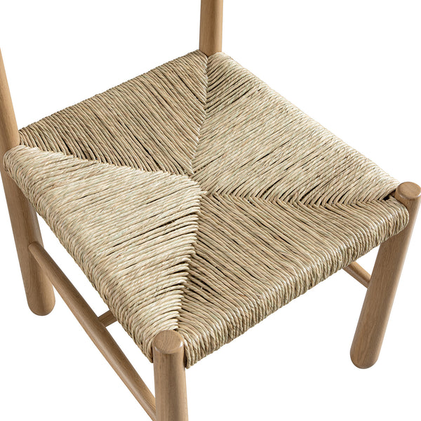 Tama Dining Chair, Woven Seagrass | Natural Solid Oak Frame