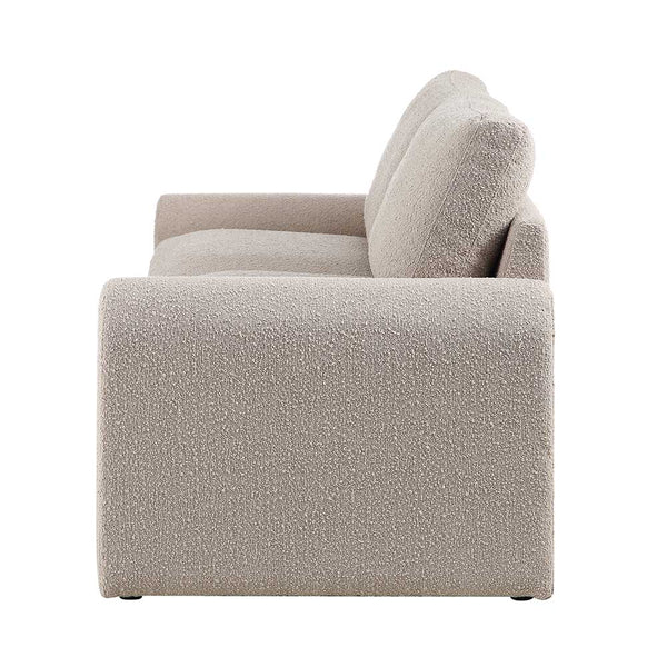 Hampstead Taupe Boucle Curved 3-Seater Sofa