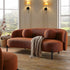 Amboise 3 - Seater Curved Sofa with Ball Cushions, Brick Boucle - daals