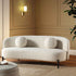 Amboise 3 - Seater Curved Sofa with Ball Cushions, Ecru Boucle - daals