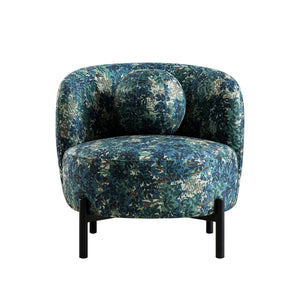 Amboise Armchair with Ball Cushion, Julien Linen Blend