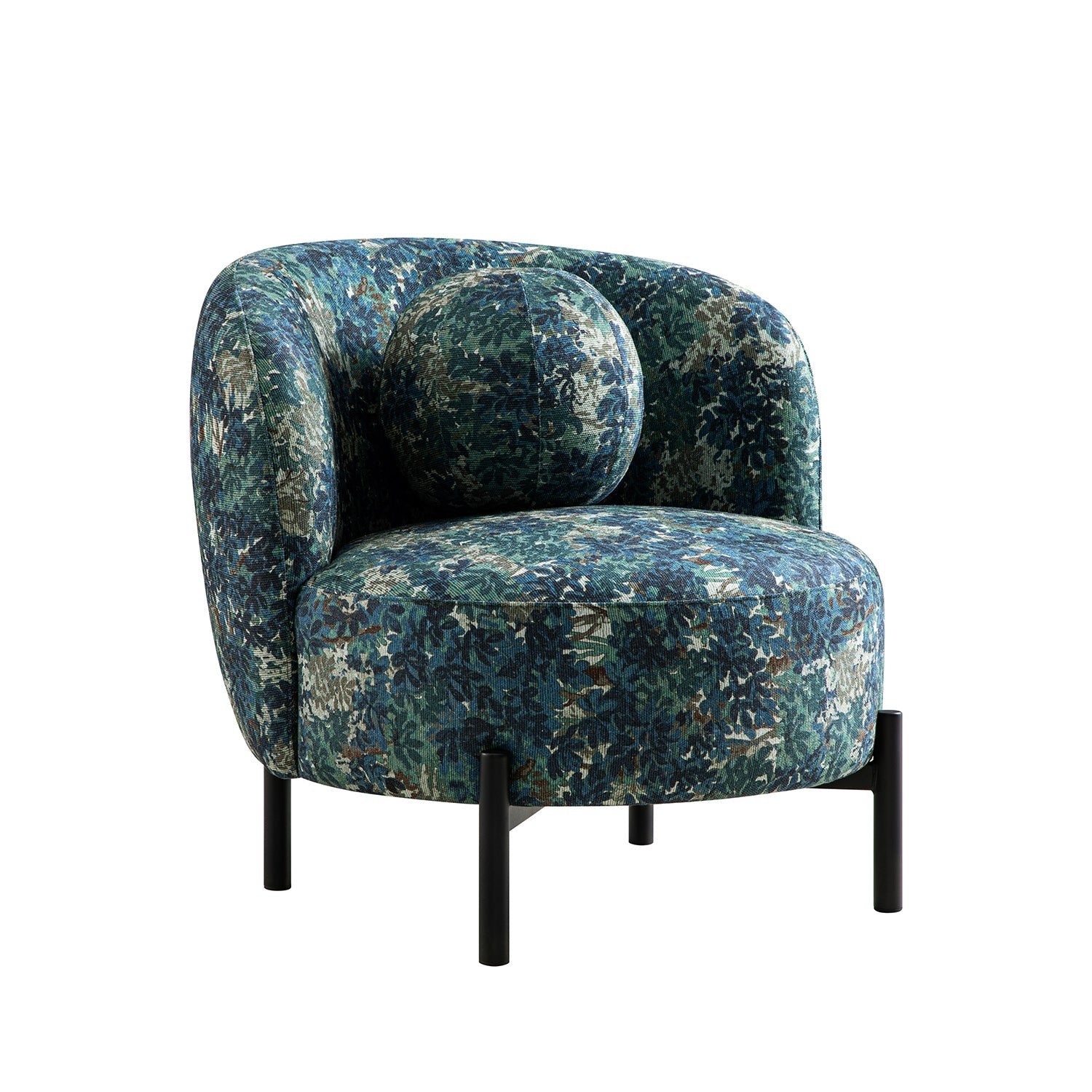 Amboise Armchair with Ball Cushion, Julien Linen Blend