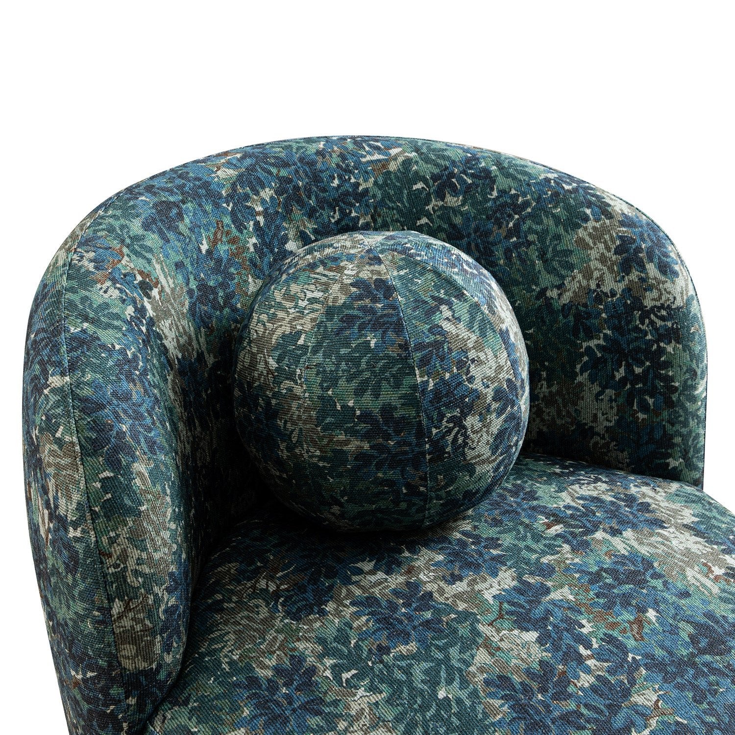 Amboise Armchair with Ball Cushion, Julien Linen Blend