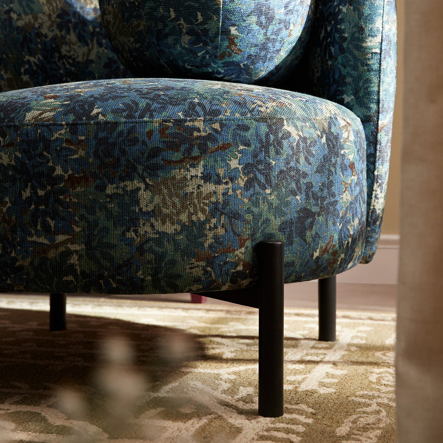 Amboise Armchair with Ball Cushion, Julien Linen Blend