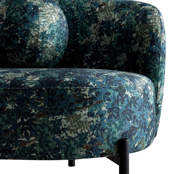 Amboise 3 - Seater Curved Sofa with Ball Cushions, Julien Linen Blend - daals