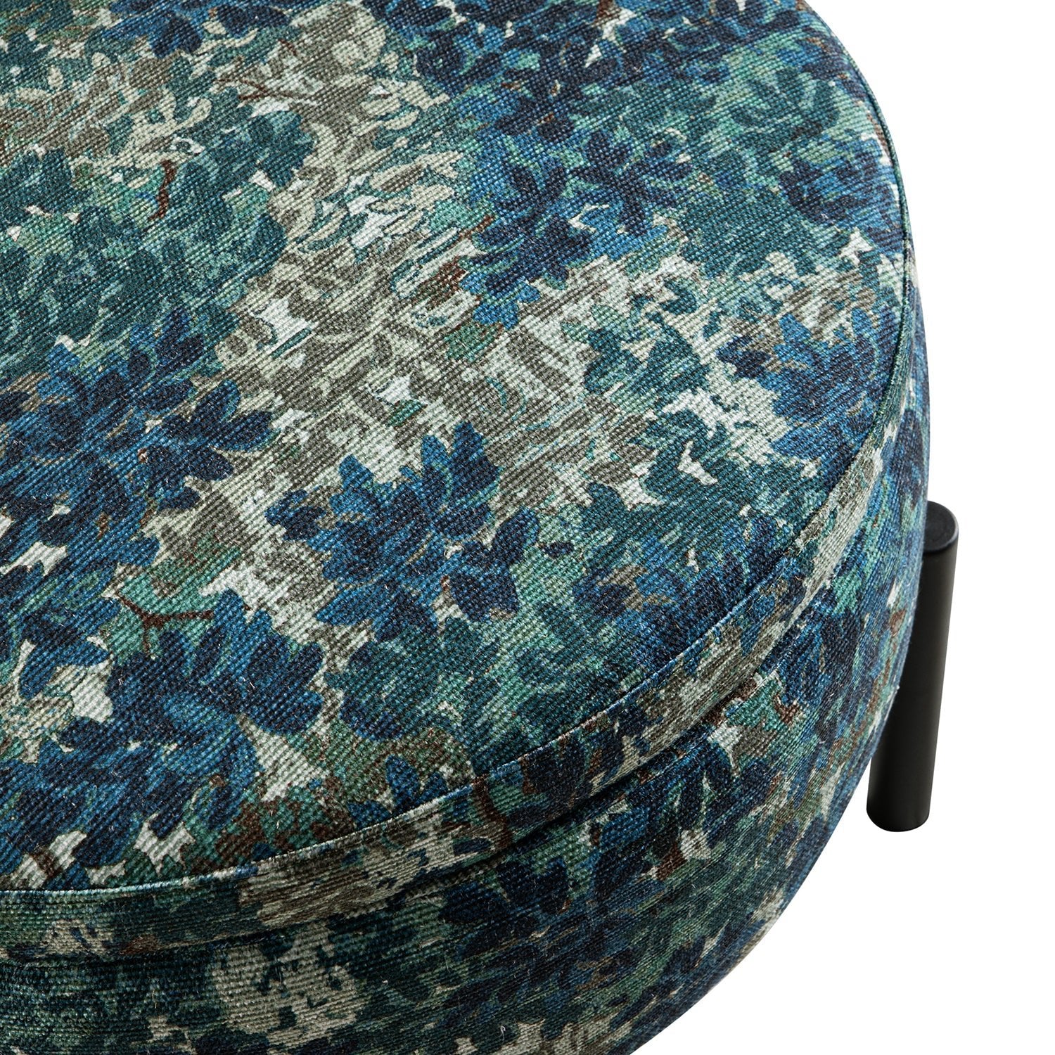 Amboise Round Storage Pouffe, Julien Linen Blend