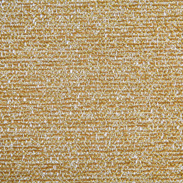 Amboise Round Storage Pouffe, Marigold Textured Fabric