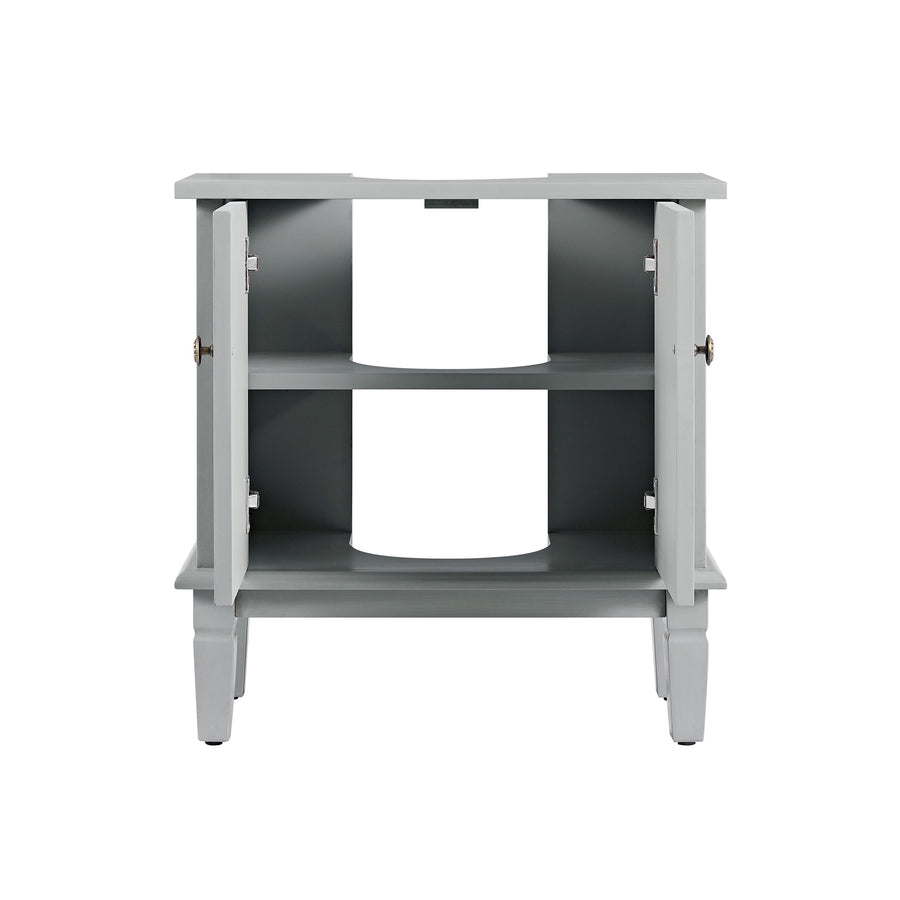 Chantilly Mid Grey Carved Bathroom Undersink Unit