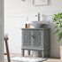 Chantilly Mid Grey Carved Bathroom Undersink Unit - daals