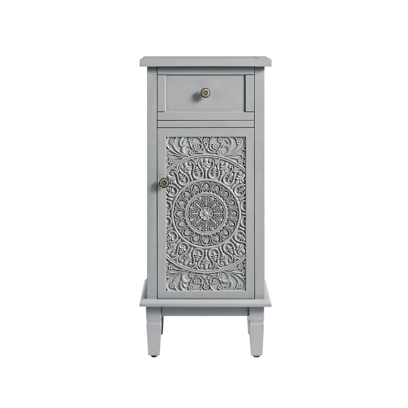 Chantilly Mid Grey Carved Bathroom Cupboard