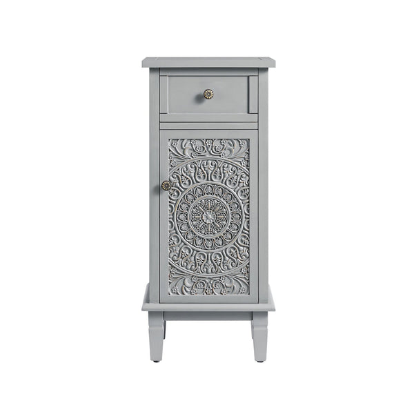Chantilly Mid Grey Carved Bathroom Cupboard - daals