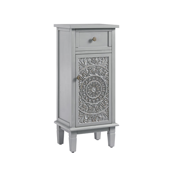 Chantilly Mid Grey Carved Bathroom Cupboard