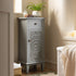 Chantilly Mid Grey Carved Bathroom Cupboard - daals