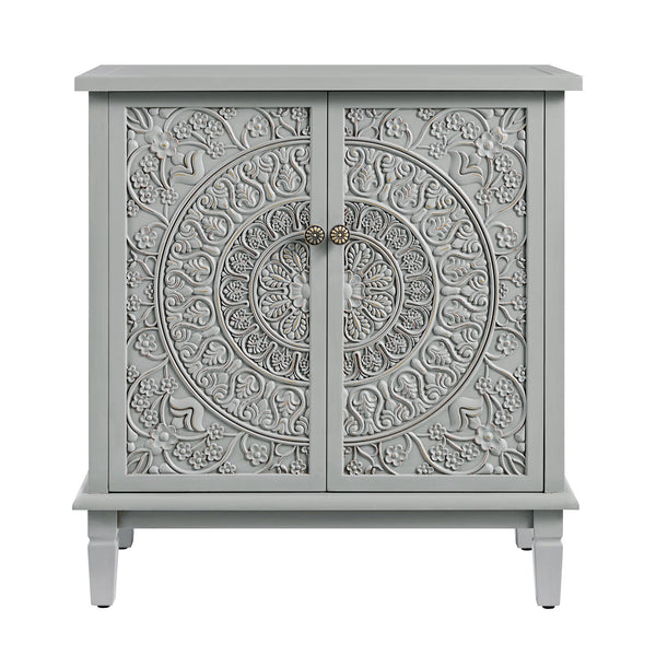 Chantilly Mid Grey Carved Small Sideboard