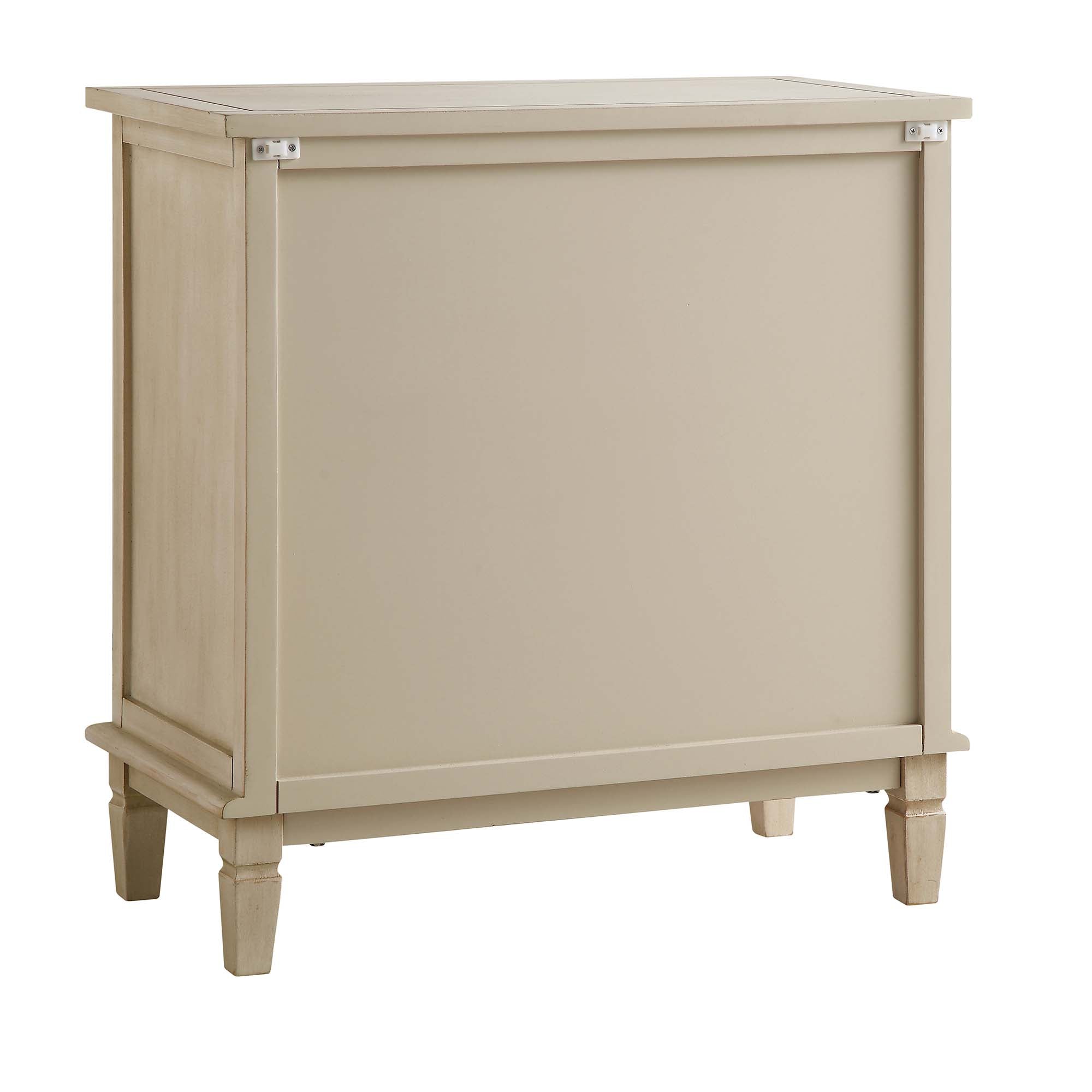 Chantilly Whitewashed Carved Small Sideboard