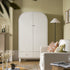 Maude Large Storage Cabinet, Washed White Ash with Raffia - daals
