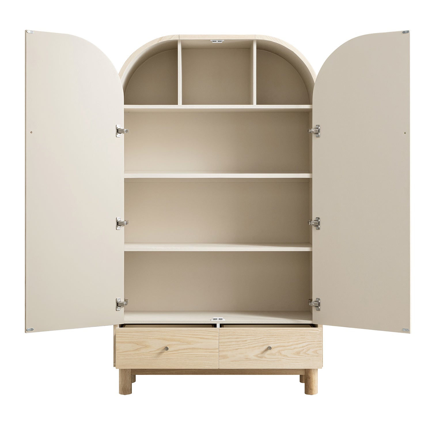 Maude Large Storage Cabinet, Natural Ash