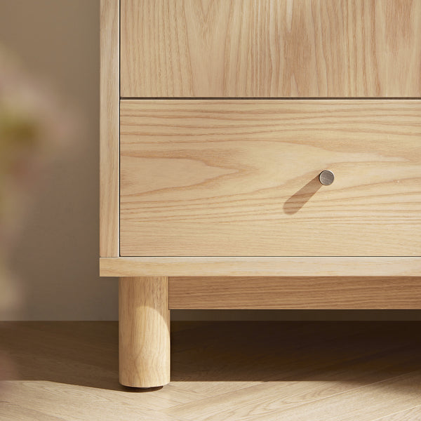 Maude Large Storage Cabinet, Natural Ash