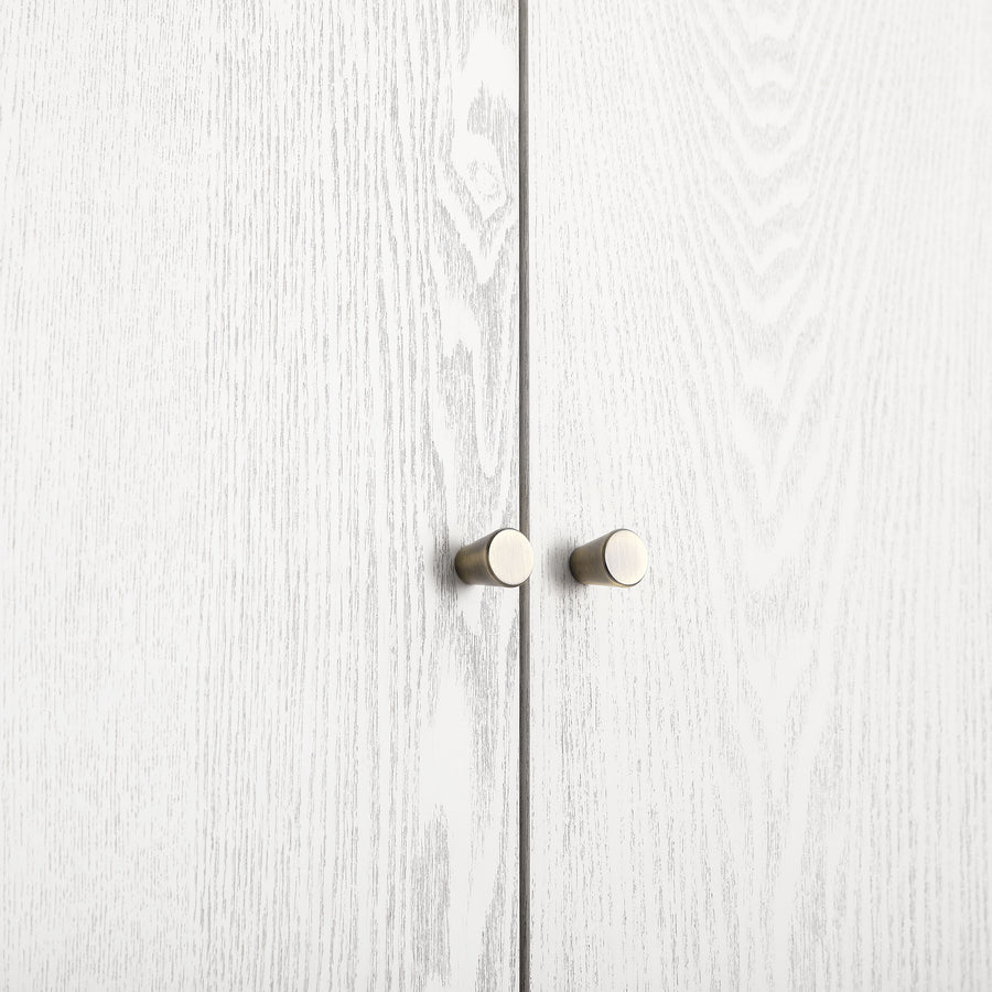 Maude Large Storage Cabinet, Washed White Ash