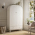 Maude Large Storage Cabinet, Washed White Ash - daals