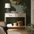 Elstowe Faux Bamboo 2 - Drawer Console Table, Shaded White - daals