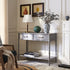 Elstowe Faux Bamboo 2 - Drawer Console Table, Warm Grey - daals