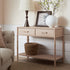 Elstowe Faux Bamboo 2 - Drawer Console Table, Nude Pink - daals