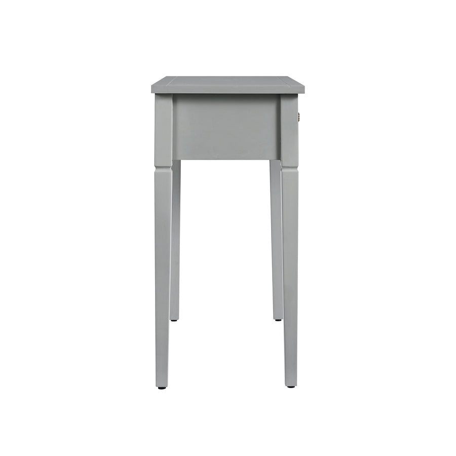 Chantilly Mid Grey Carved Console/ Dressing Table