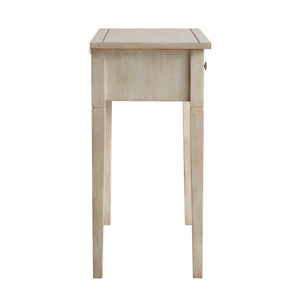 Chantilly Whitewashed Carved Console/ Dressing Table