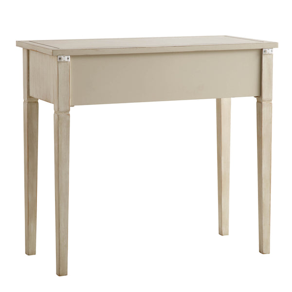 Chantilly Whitewashed Carved Console/ Dressing Table