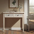 Chantilly Whitewashed Carved Console/ Dressing Table - daals