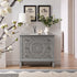 Chantilly Mid Grey Carved 3 Drawer Chest - daals