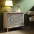 Chantilly Whitewashed Carved 3 Drawer Chest - daals