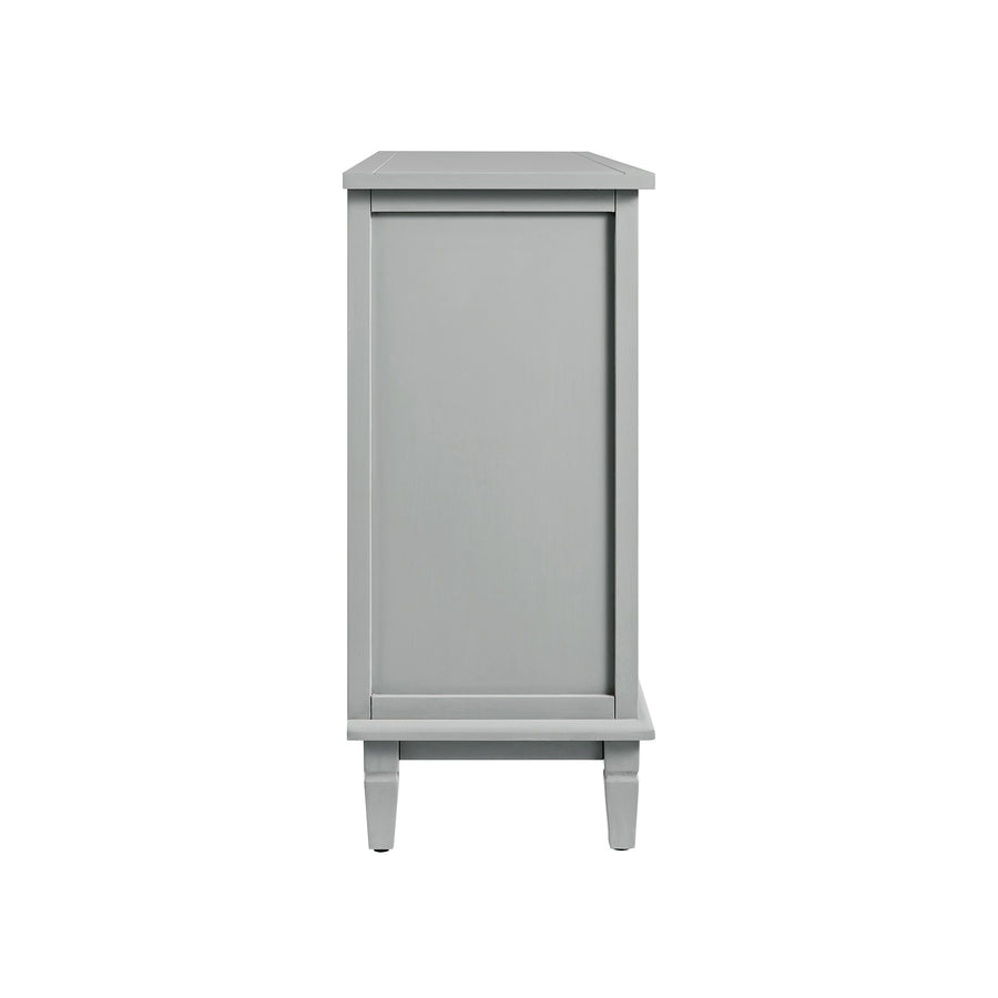 Chantilly Mid Grey Carved 3 over 4 Drawer Chest