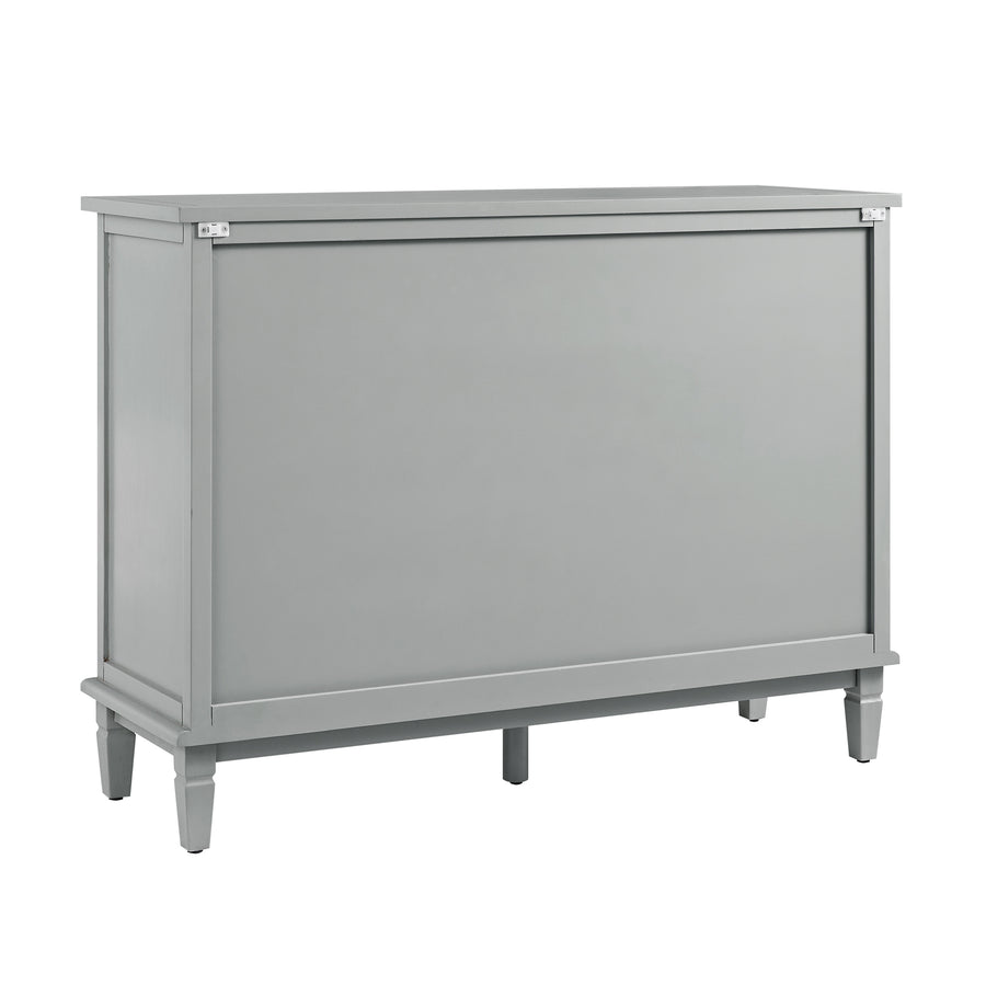 Chantilly Mid Grey Carved 3 over 4 Drawer Chest