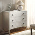 Thalia Concave Chest of Drawers, Washed White - daals