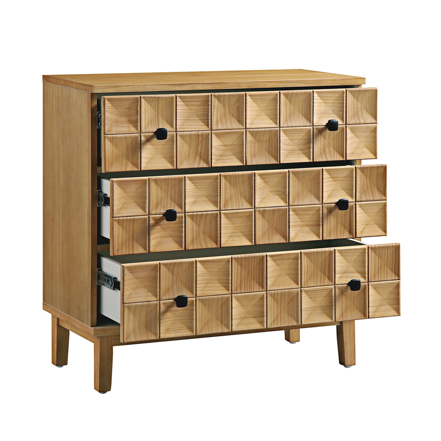 Gibbs Chest of 3 Drawers, Natural - daals