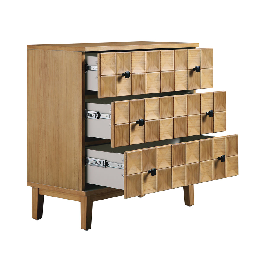 Gibbs Chest of 3 Drawers, Natural - daals