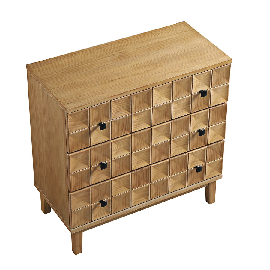 Gibbs Chest of 3 Drawers, Natural - daals