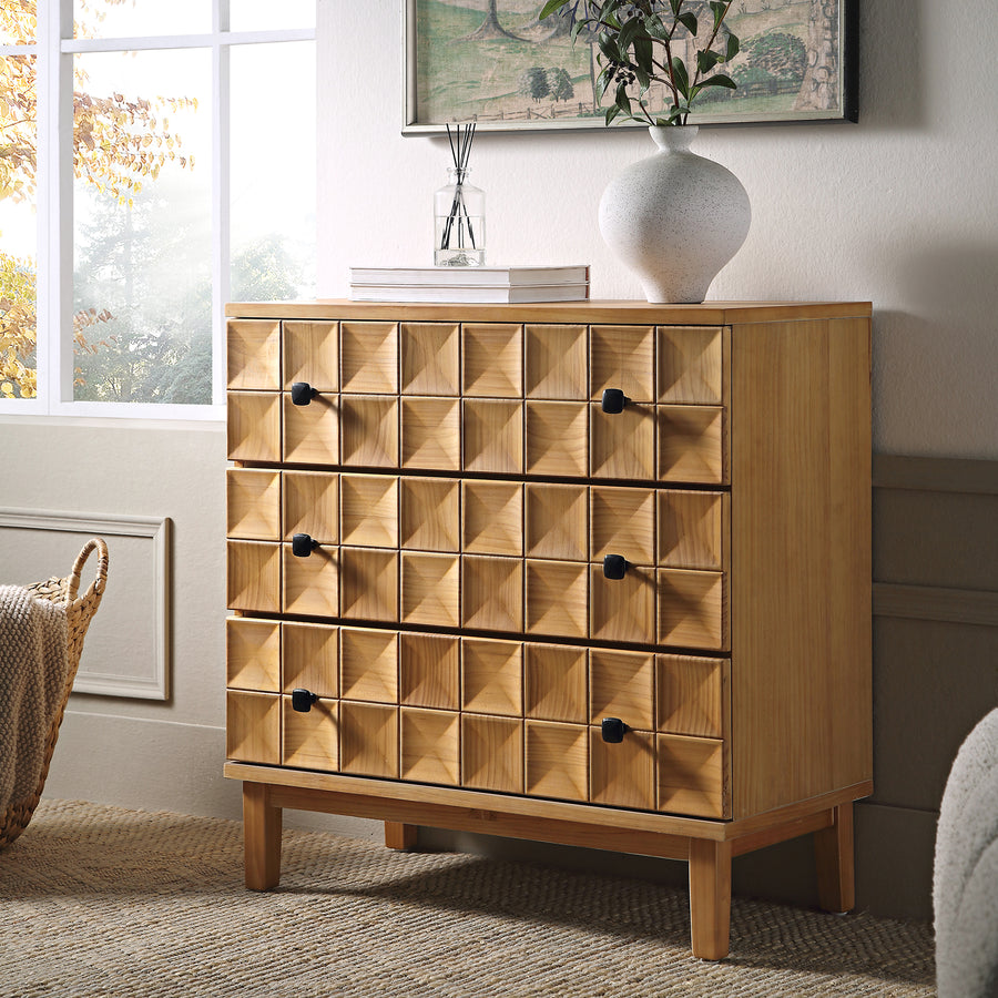 Gibbs Chest of 3 Drawers, Natural - daals