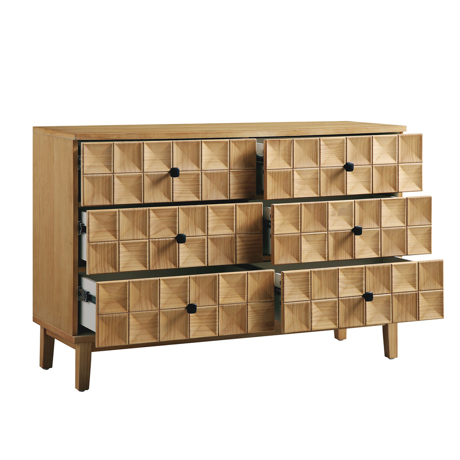 Gibbs Chest of 6 Drawers, Natural - daals