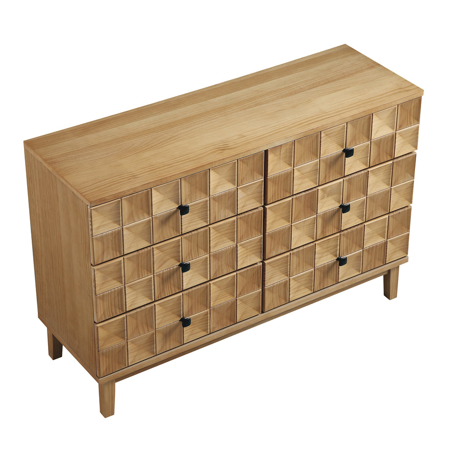 Gibbs Chest of 6 Drawers, Natural - daals