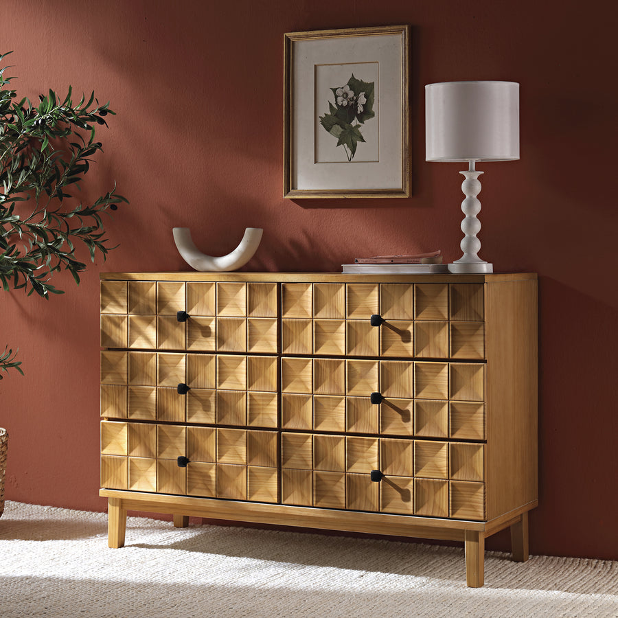 Gibbs Chest of 6 Drawers, Natural - daals