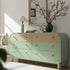 Maude Chest of 6 Drawers, Muted Pistachio Ash with Raffia - daals