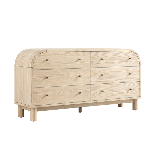 Maude Chest of 6 Drawers, Natural Ash