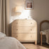 Maude Chest of 3 Drawers, Natural Ash with Raffia - daals