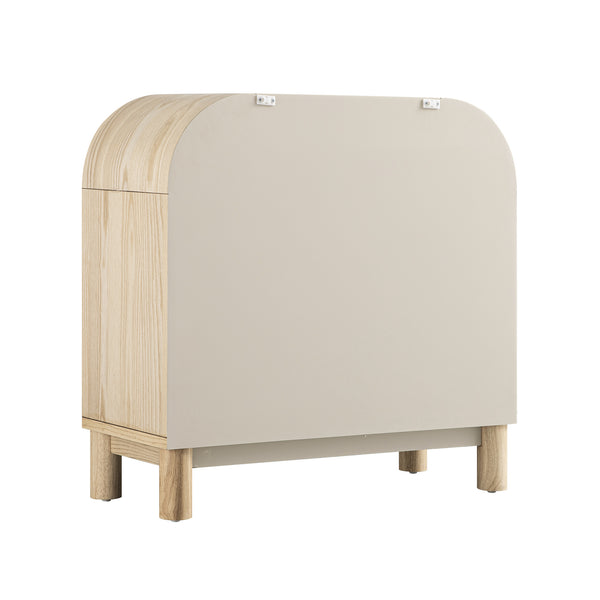 Maude Chest of 3 Drawers, Natural Ash