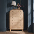 Maude Tall Chest, Natural Ash with Raffia